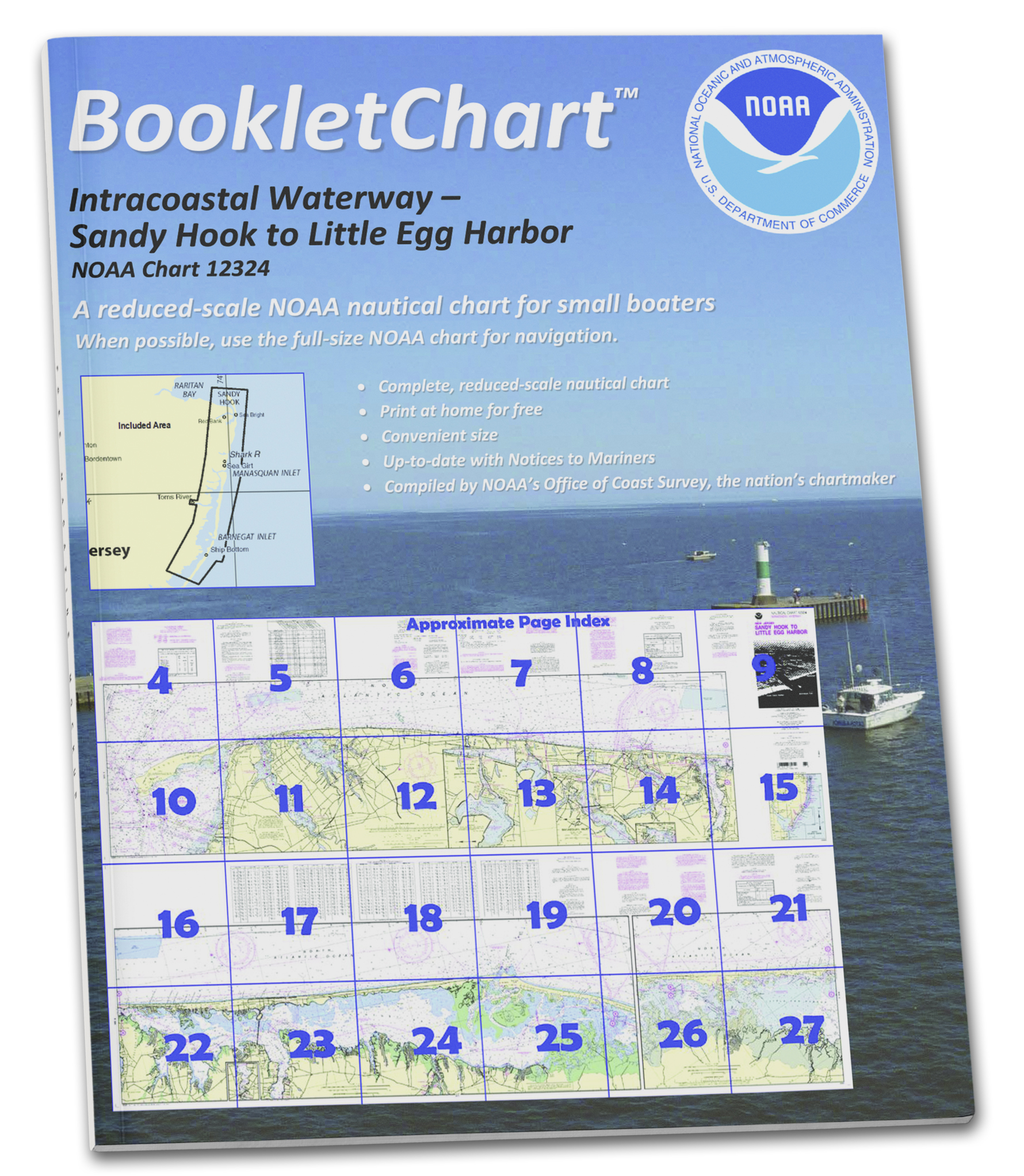 NOAA Nautical Charts for U.S. Waters 8.5 x 11 BookletCharts NOAA