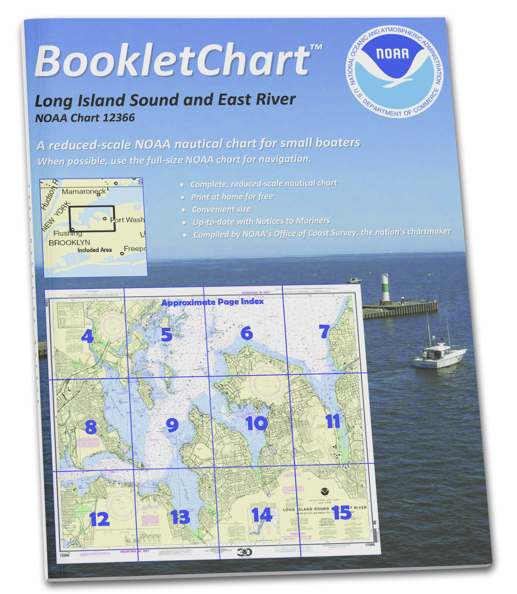 NOAA Nautical Charts for U.S. Waters 8.5 x 11 BookletCharts