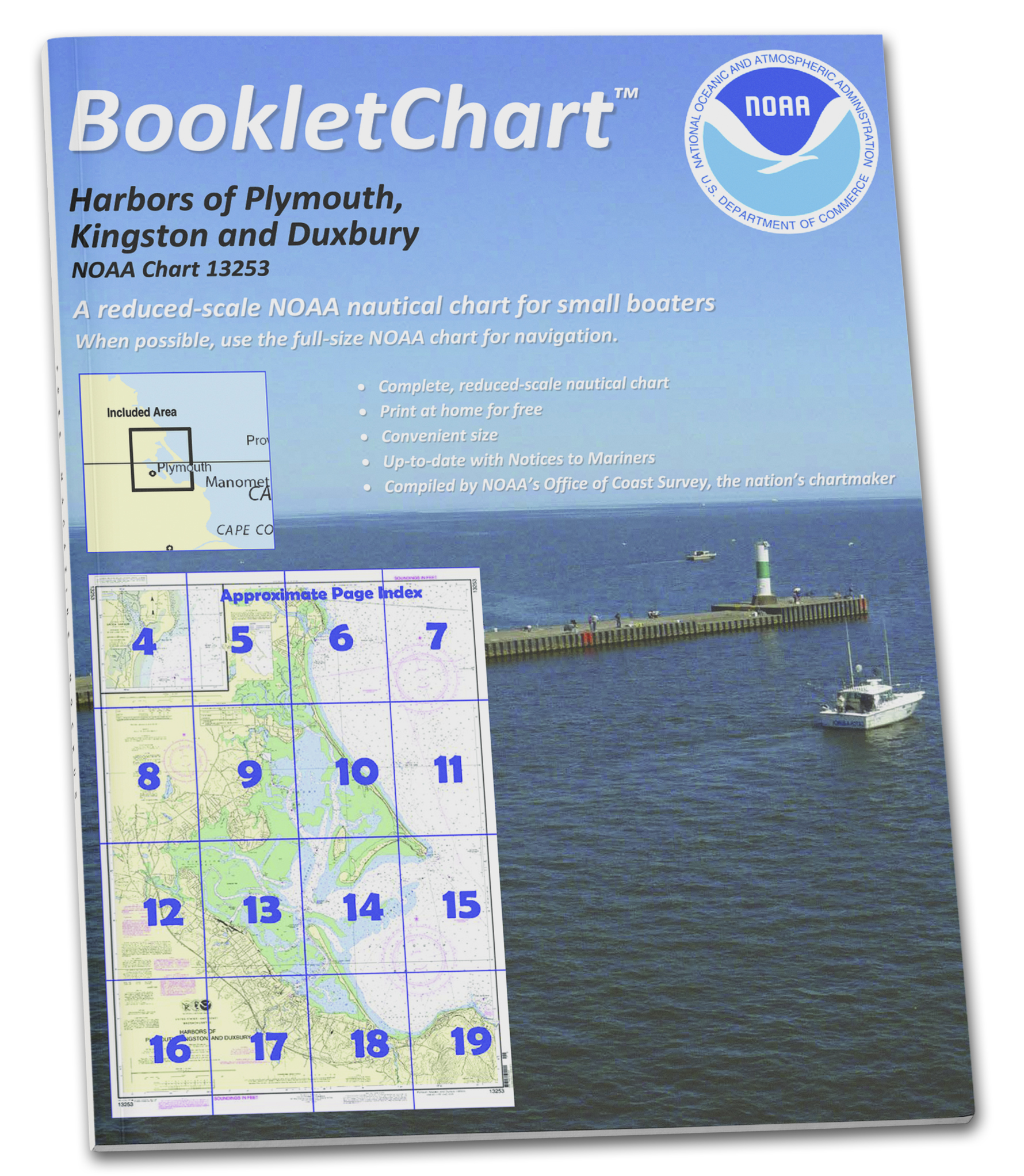 NOAA Nautical Charts for U.S. Waters 8.5 x 11 BookletCharts