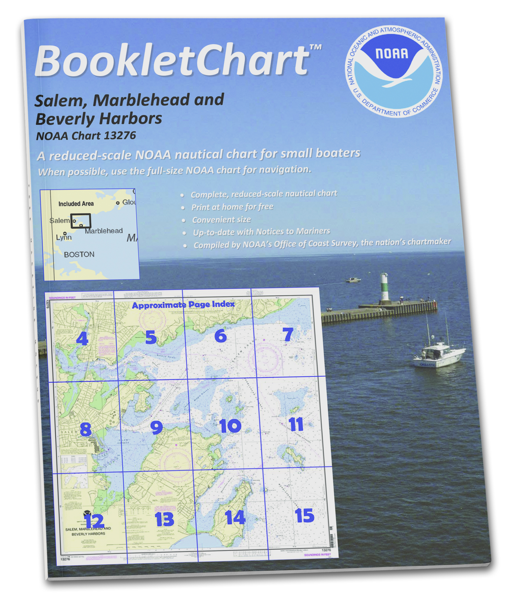 NOAA Nautical Charts for U.S. Waters 8.5 x 11 BookletCharts NOAA