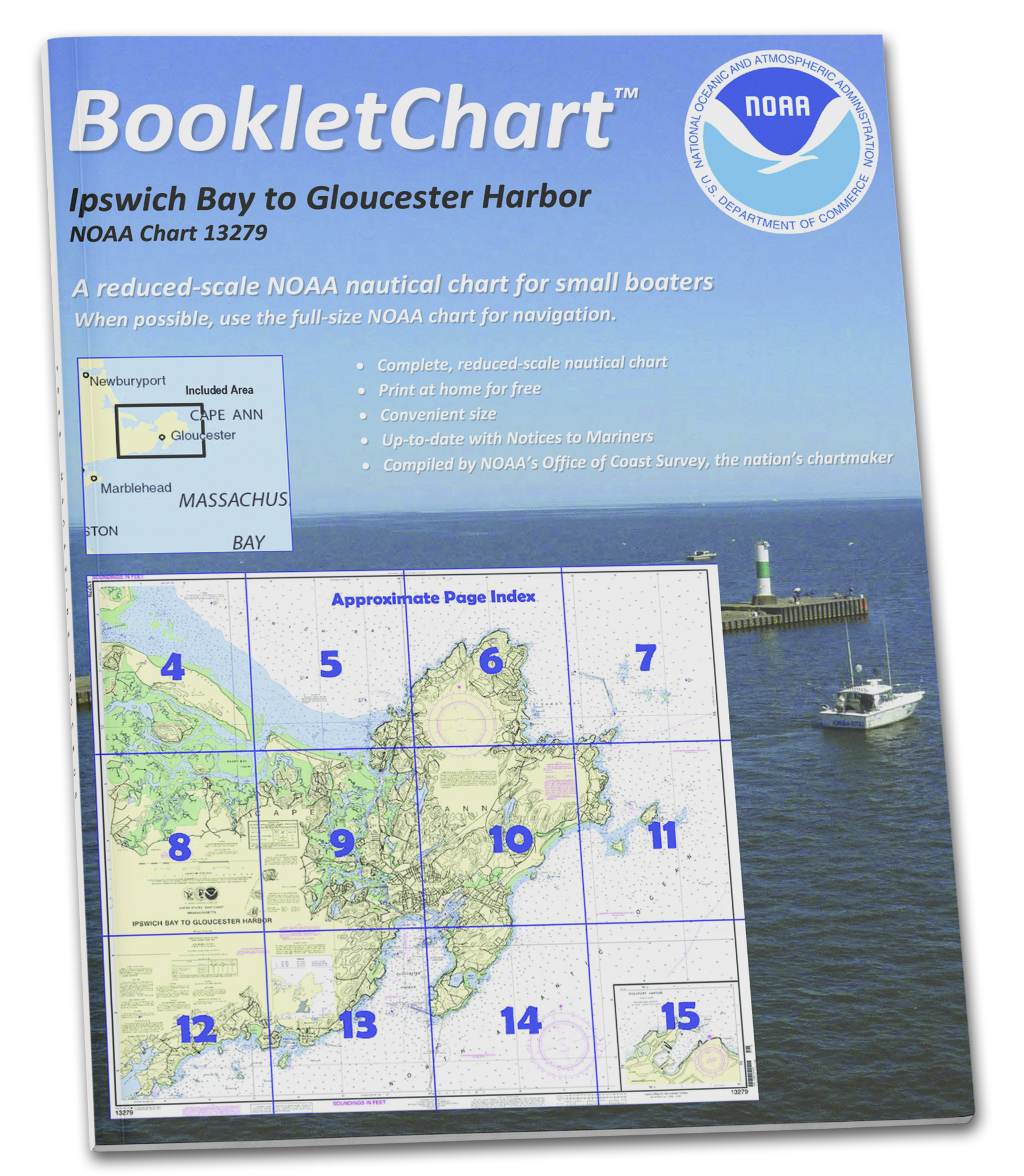 NOAA Nautical Charts for U.S. Waters 8.5 x 11 BookletCharts NOAA BookletChart 13279