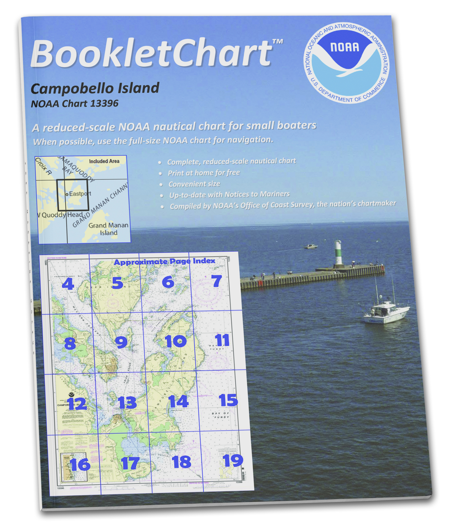 NOAA Nautical Charts for U.S. Waters 8.5 x 11 BookletCharts