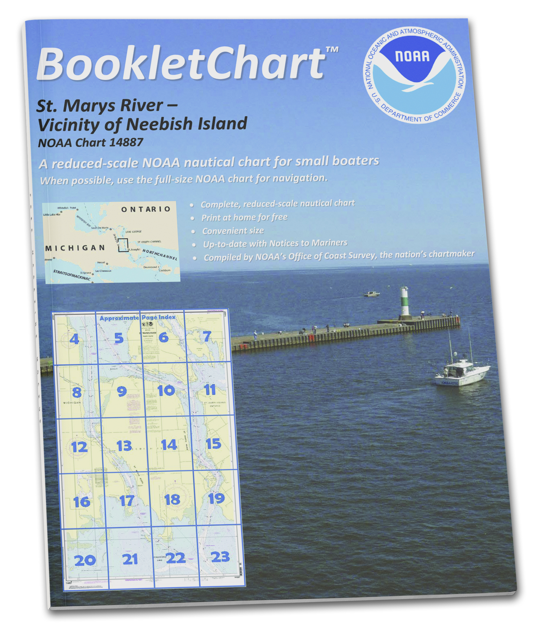 NOAA Nautical Charts for U.S. Waters 8.5 x 11 BookletCharts