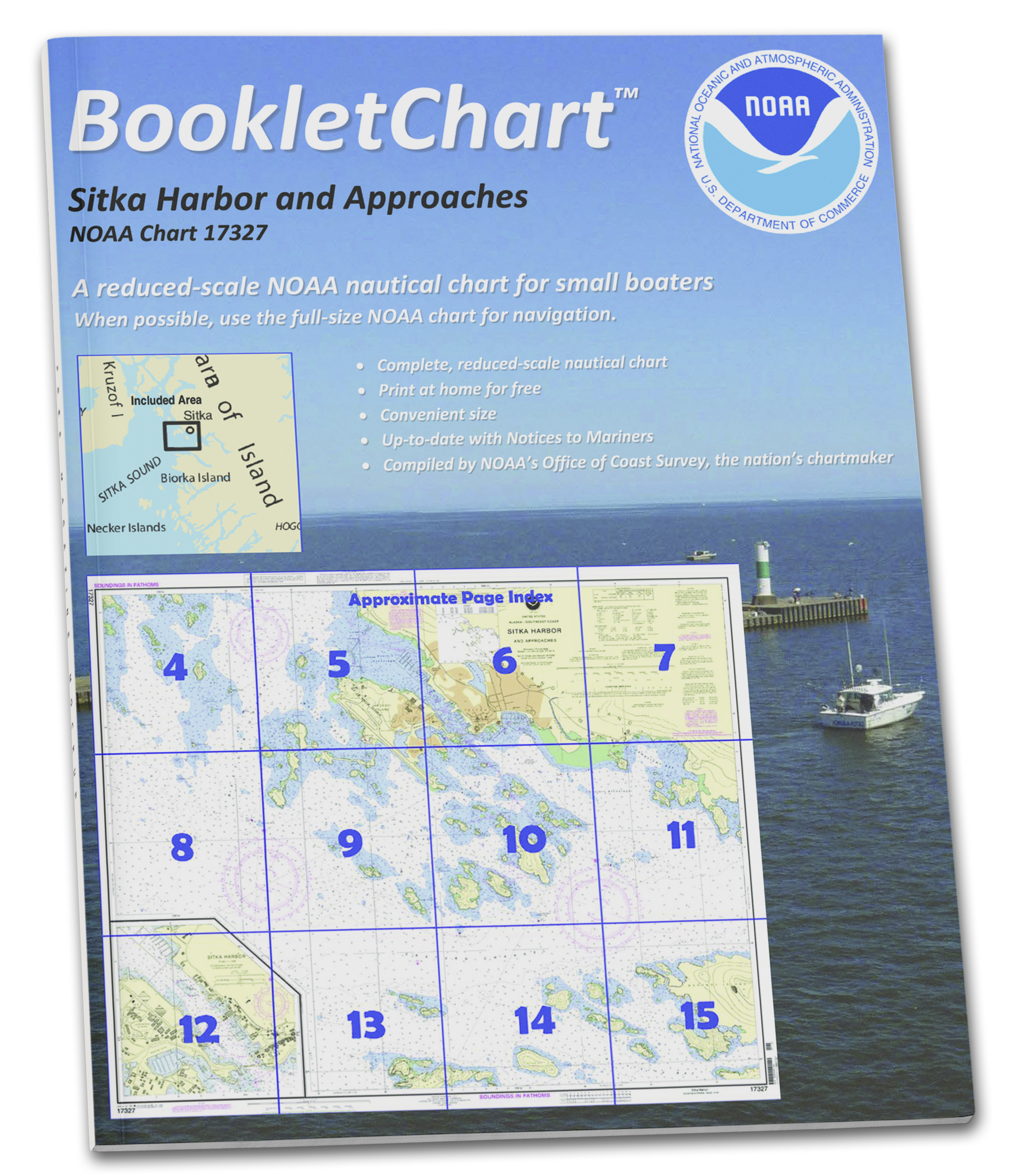 NOAA Nautical Charts for U.S. Waters 8.5 x 11 BookletCharts NOAA