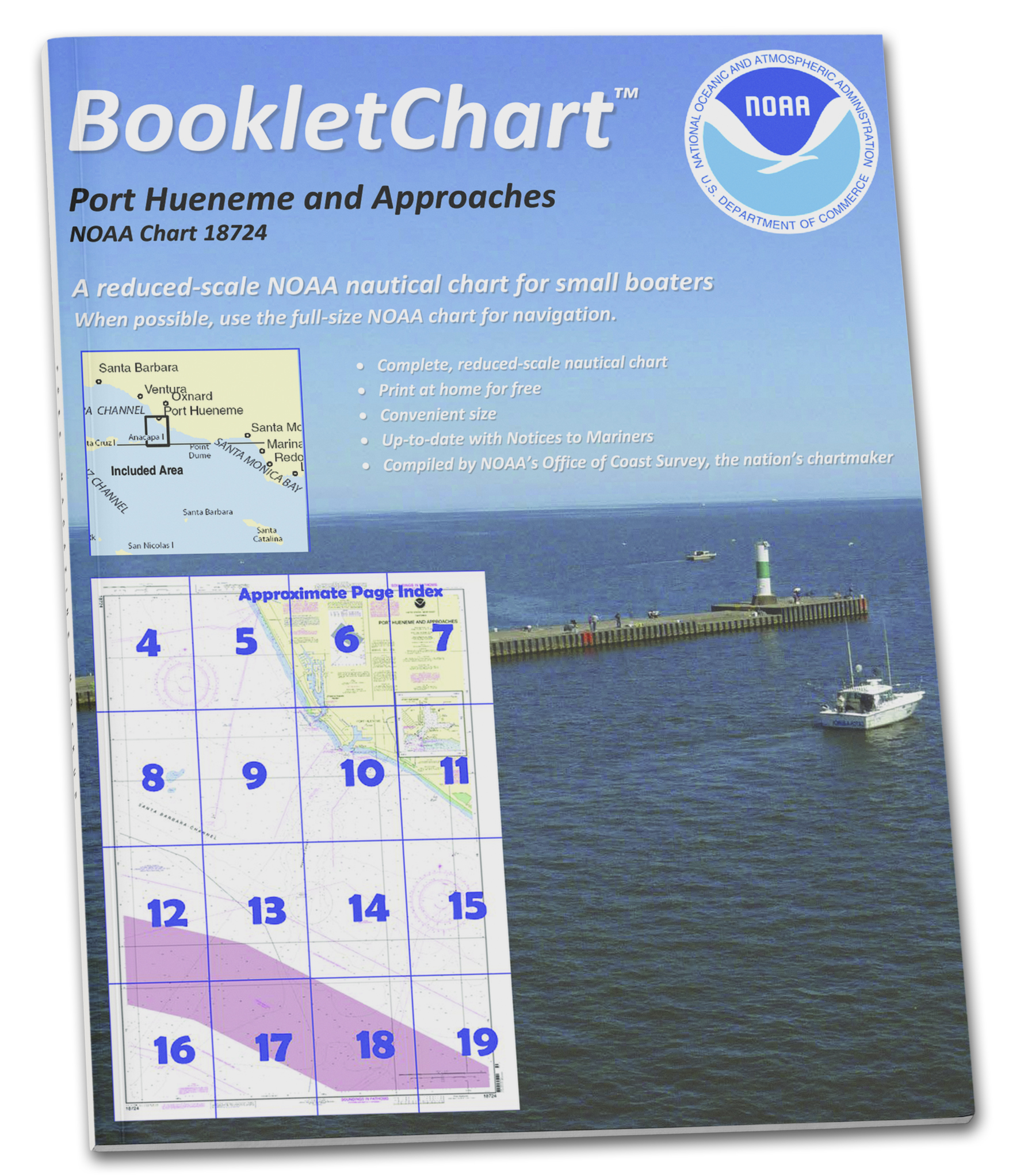 NOAA Nautical Charts for U.S. Waters 8.5 x 11 BookletCharts NOAA