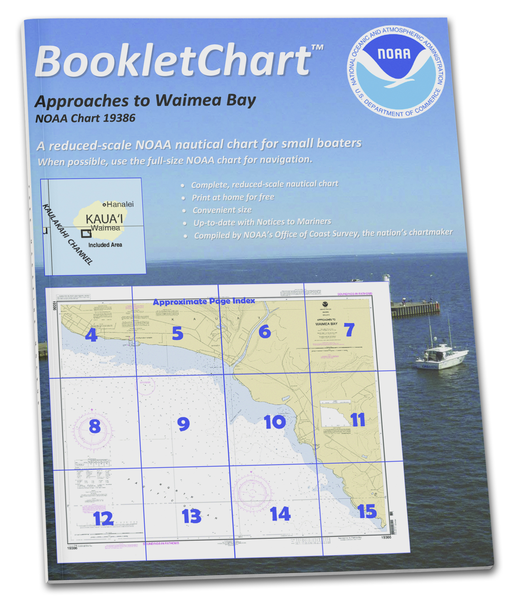 NOAA Nautical Charts for U.S. Waters 8.5 x 11 BookletCharts