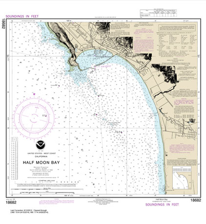 HISTORICAL NOAA Chart 18682: Half Moon Bay